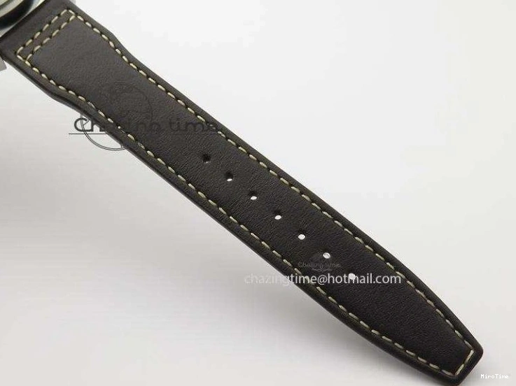 MIROTIME 0320 Pilot Chrono SS IW387808 CF3 ZF 1:1 Best Edition On Brown Leather Strap A Soft 7328